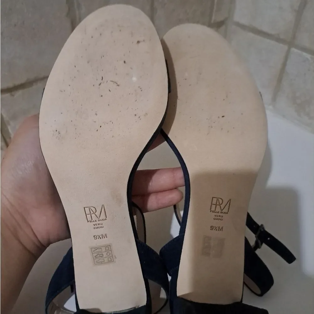 Pelle Moda Midnight Blue Suede Heels size 9.5 - Picture 5 of 5